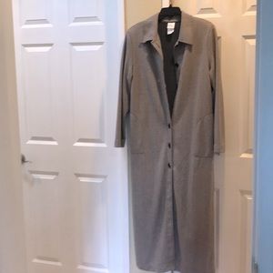 Long, knit herringbone jacket. Never worn.